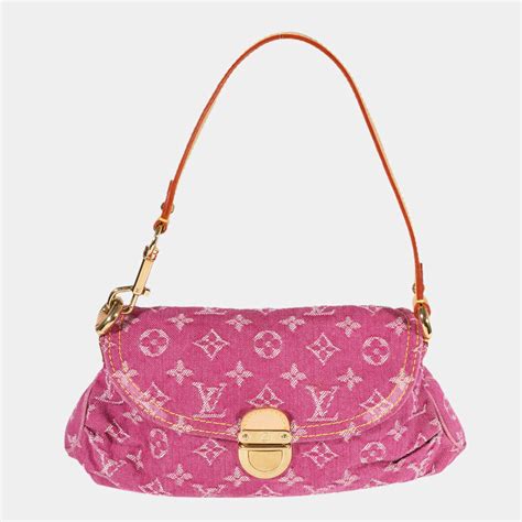 louis vuitton denim bag pink|louis vuitton denim pleaty bag.